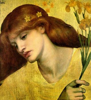 Dante Gabriel Rossetti : Sancta Lilias